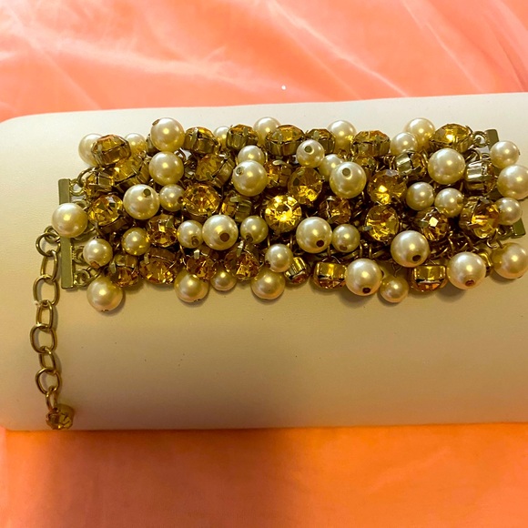 CITRINE PEARL CHARM BRACELET - Picture 6 of 9